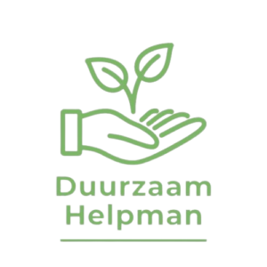 Logo van Duurzaam Helpman met hand en plant